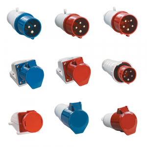 Industrial contact plugs and sockets